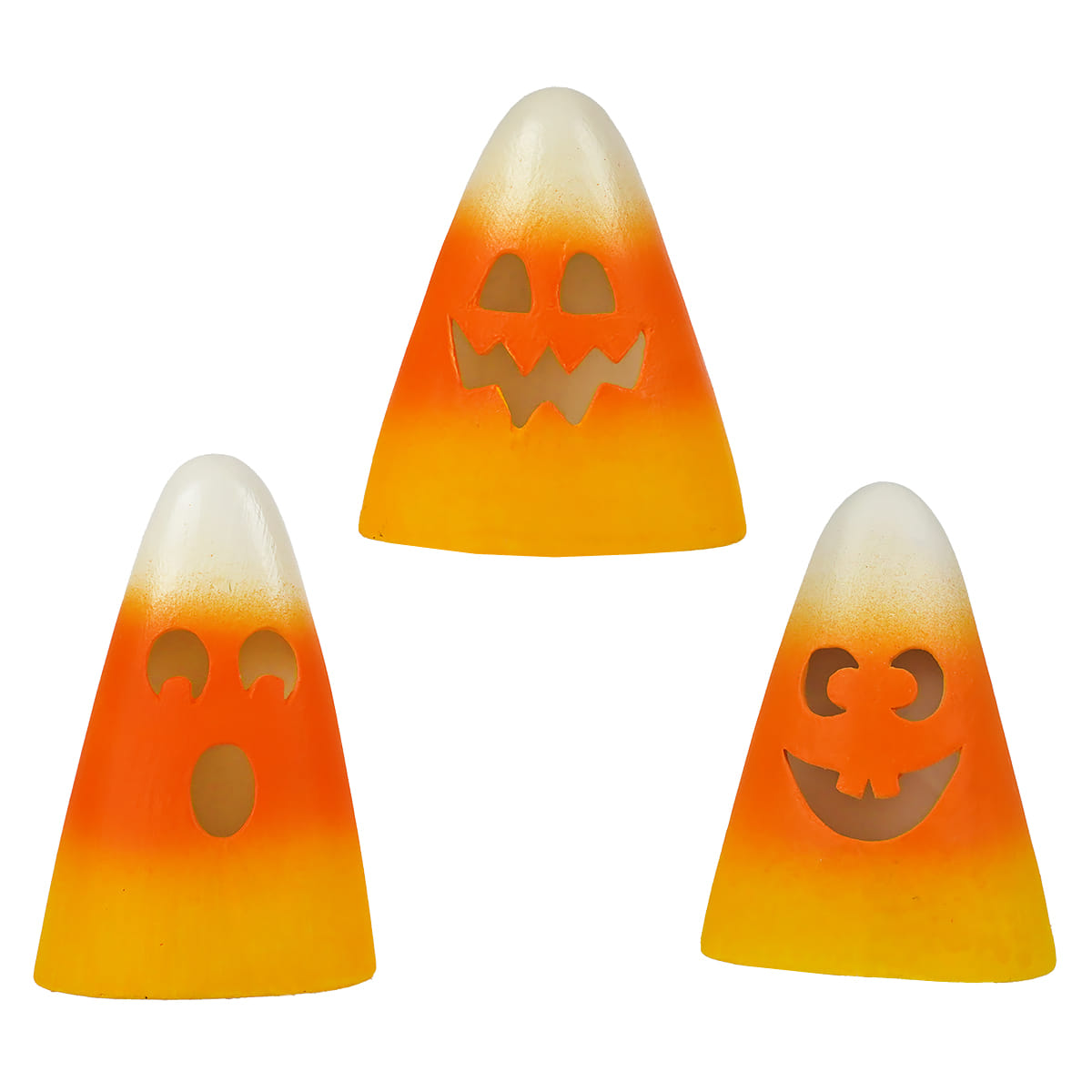 Candy Corn Luminaries Set/3