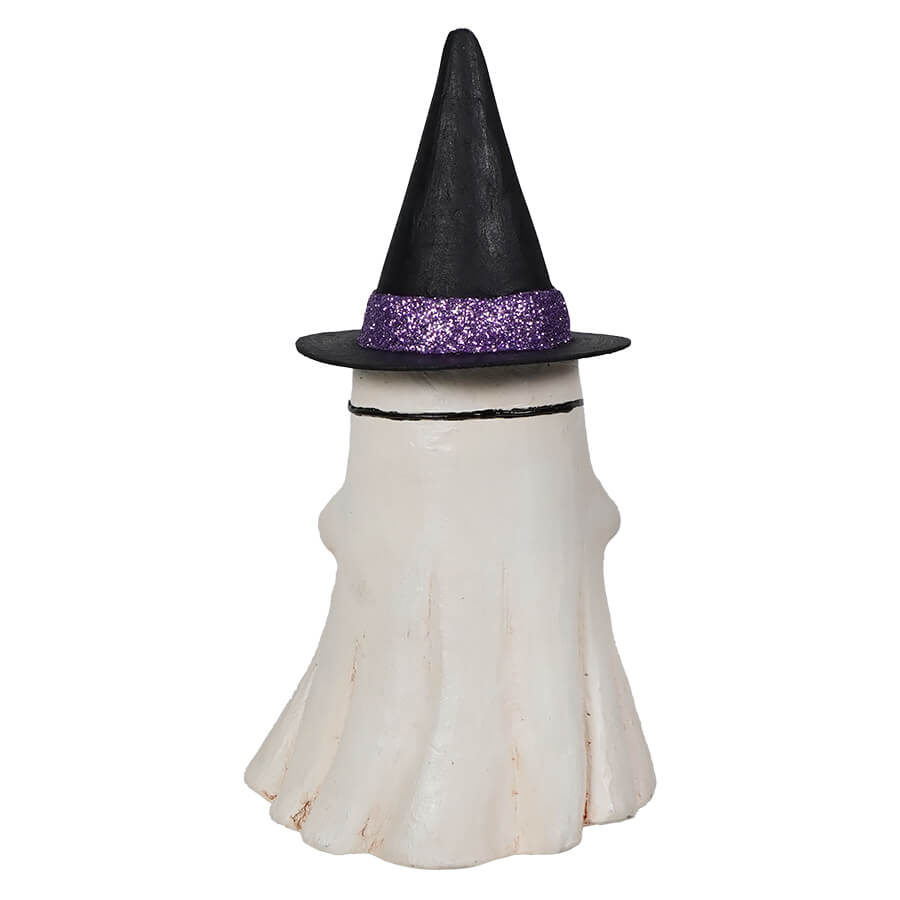 Witchy Ghost with Pumpkin Bucket