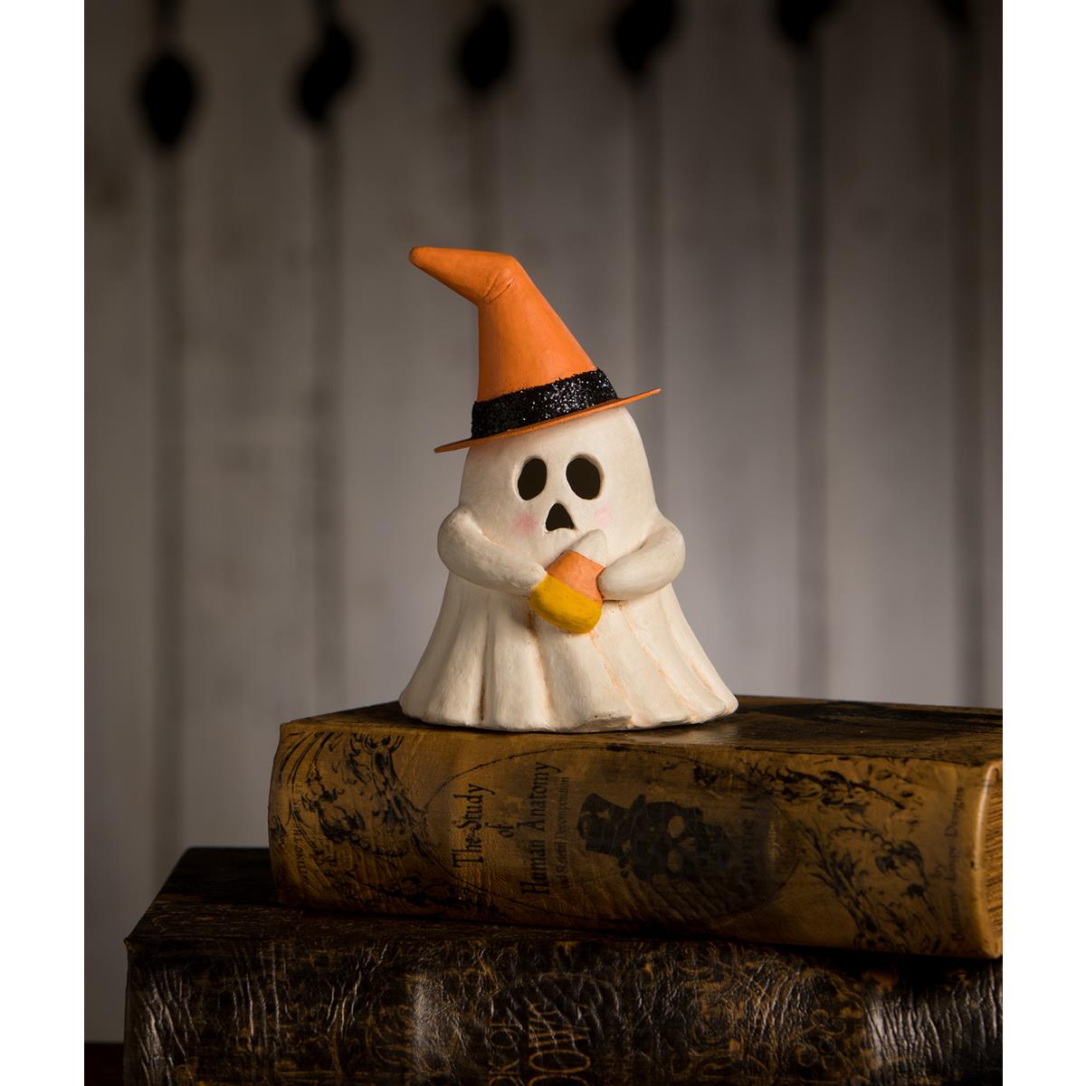 Witchy Ghost with Candy Corn