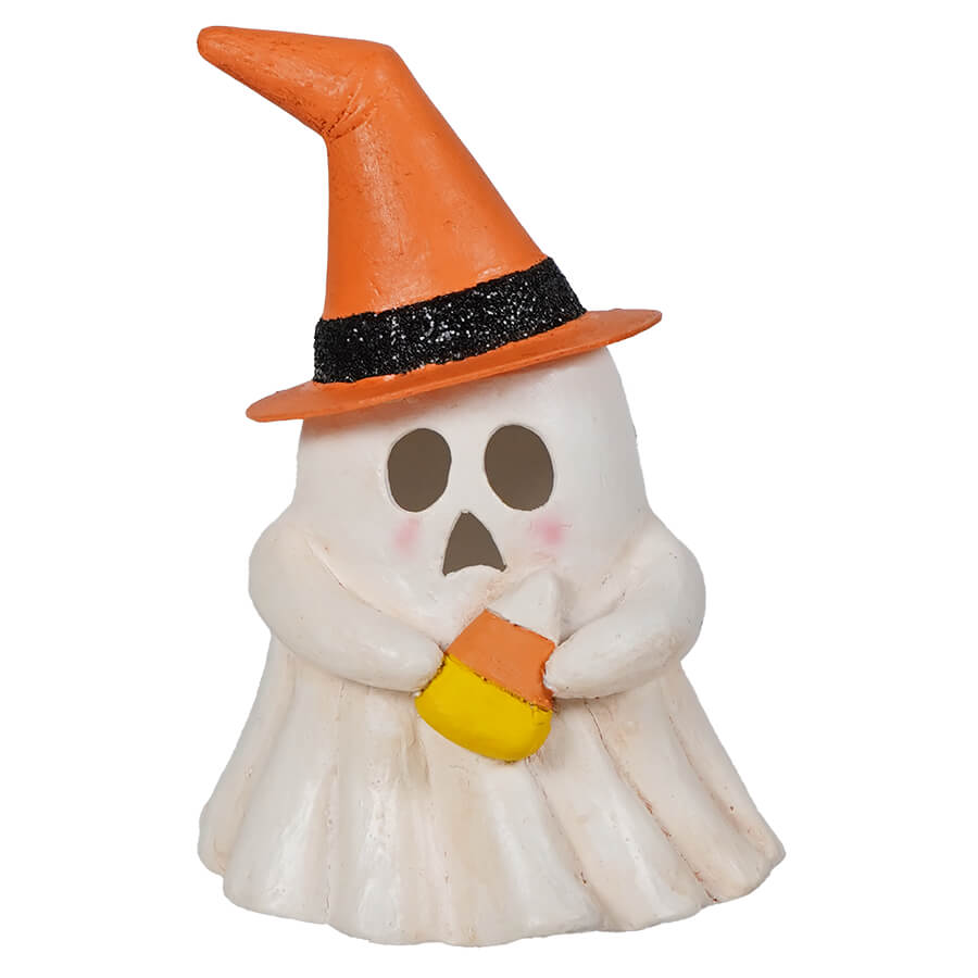 Witchy Ghost with Candy Corn