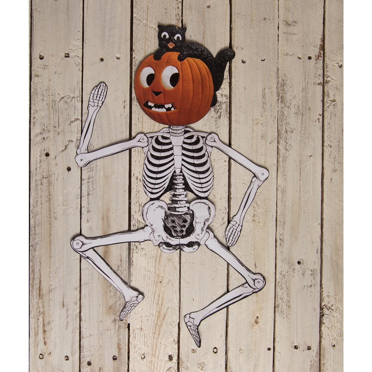Jack & Cat Hanging Skeleton