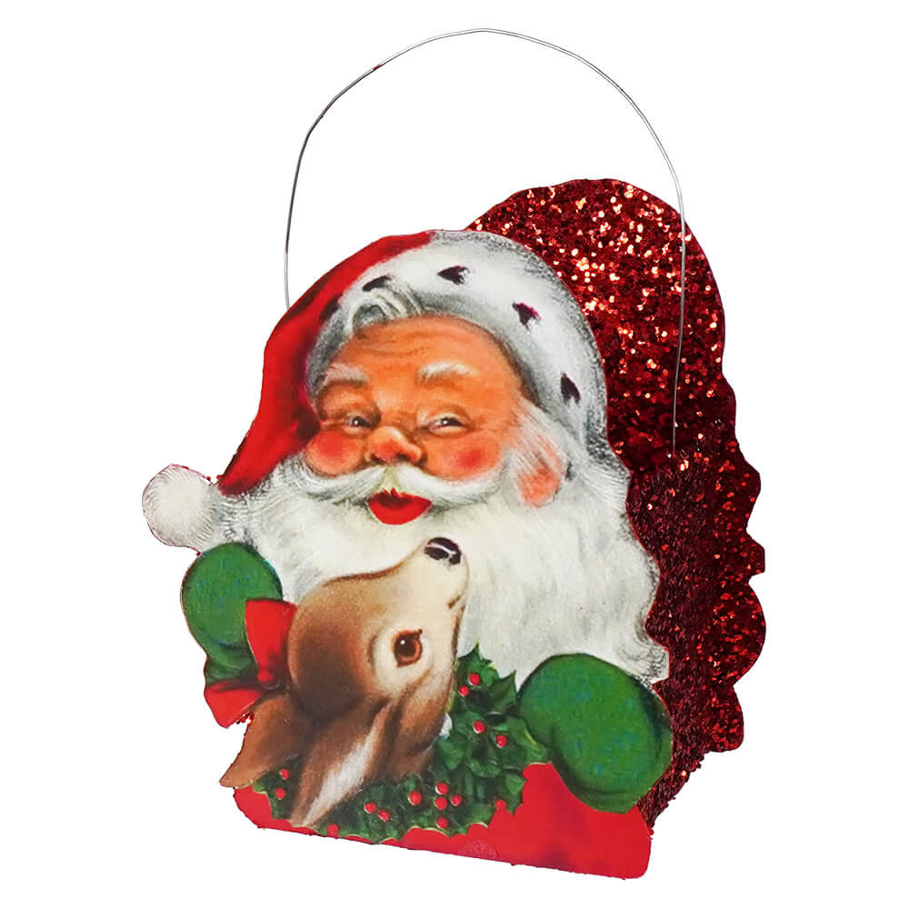Tin Santa Bucket Small