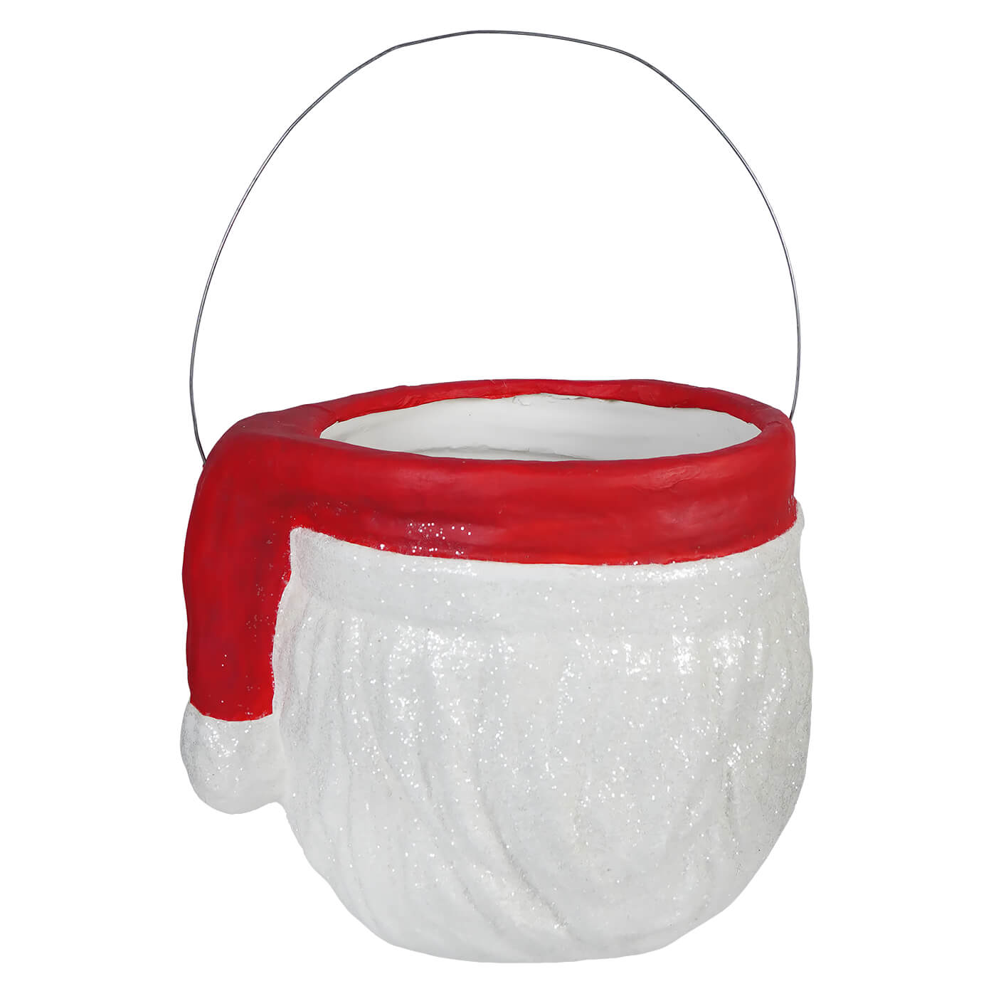 Large Retro Winking Santa Bucket