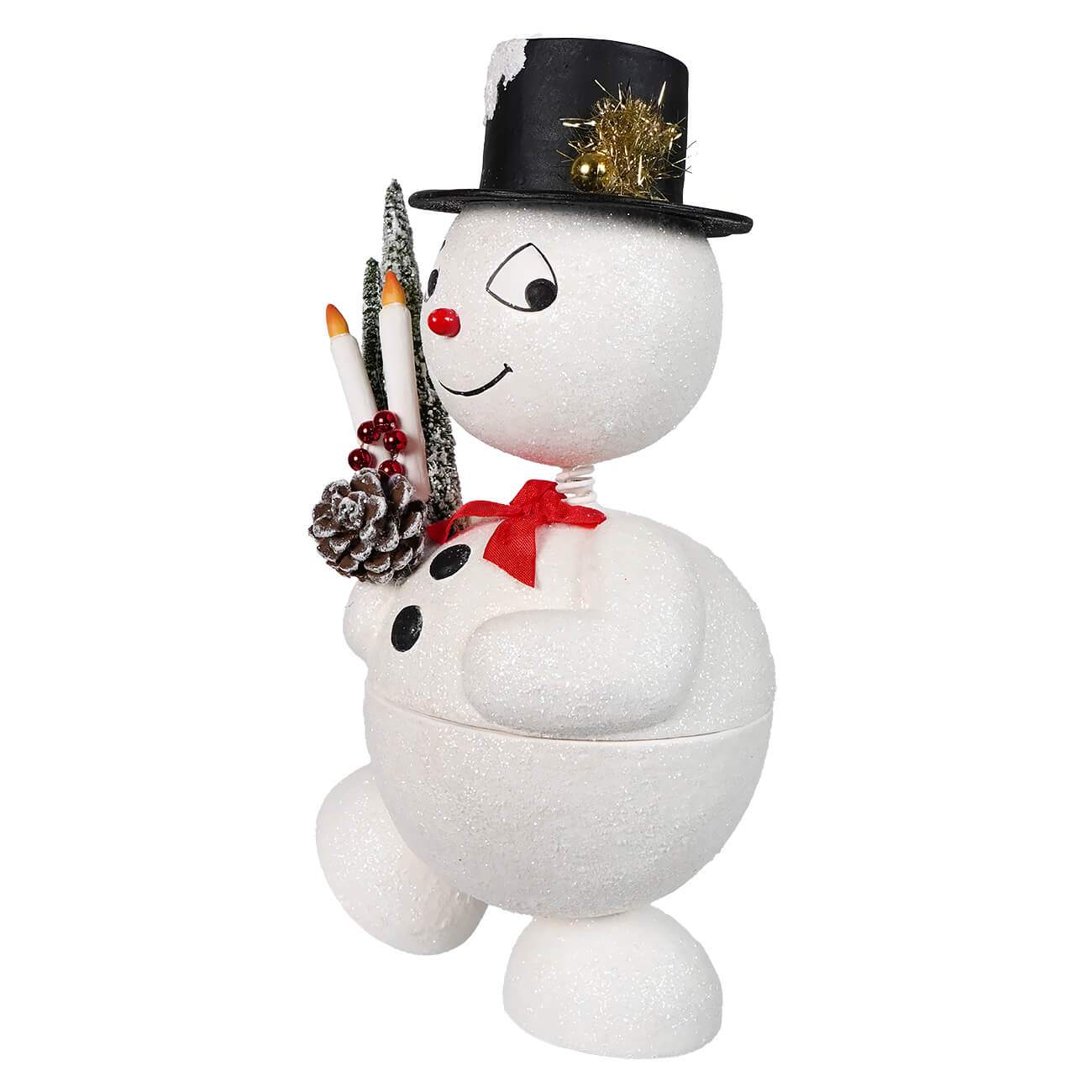 Jolly Bobble Snowman Container