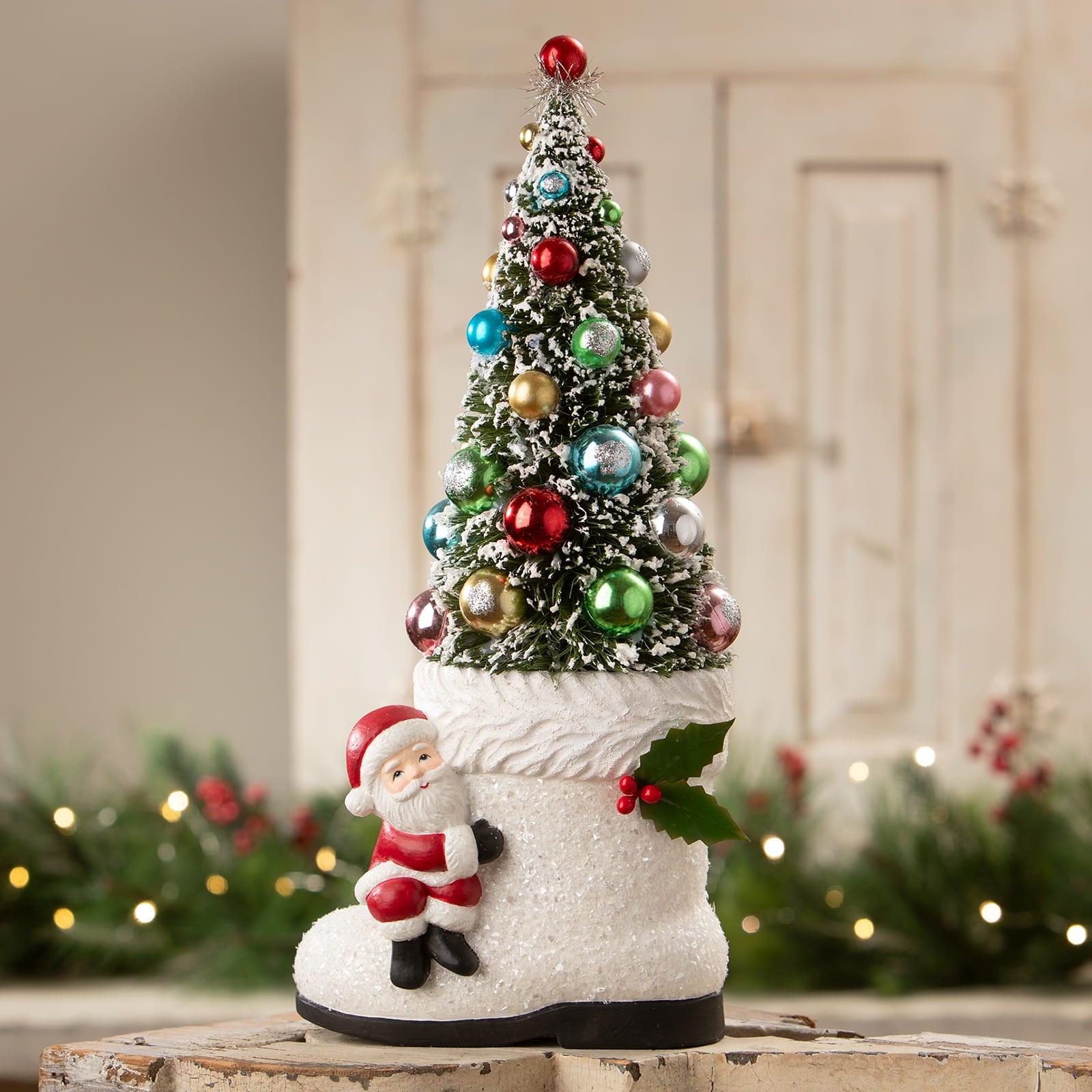 Santa Boot with Tree