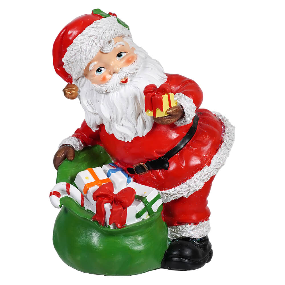 High Gloss Santa Gifting Presents Figure