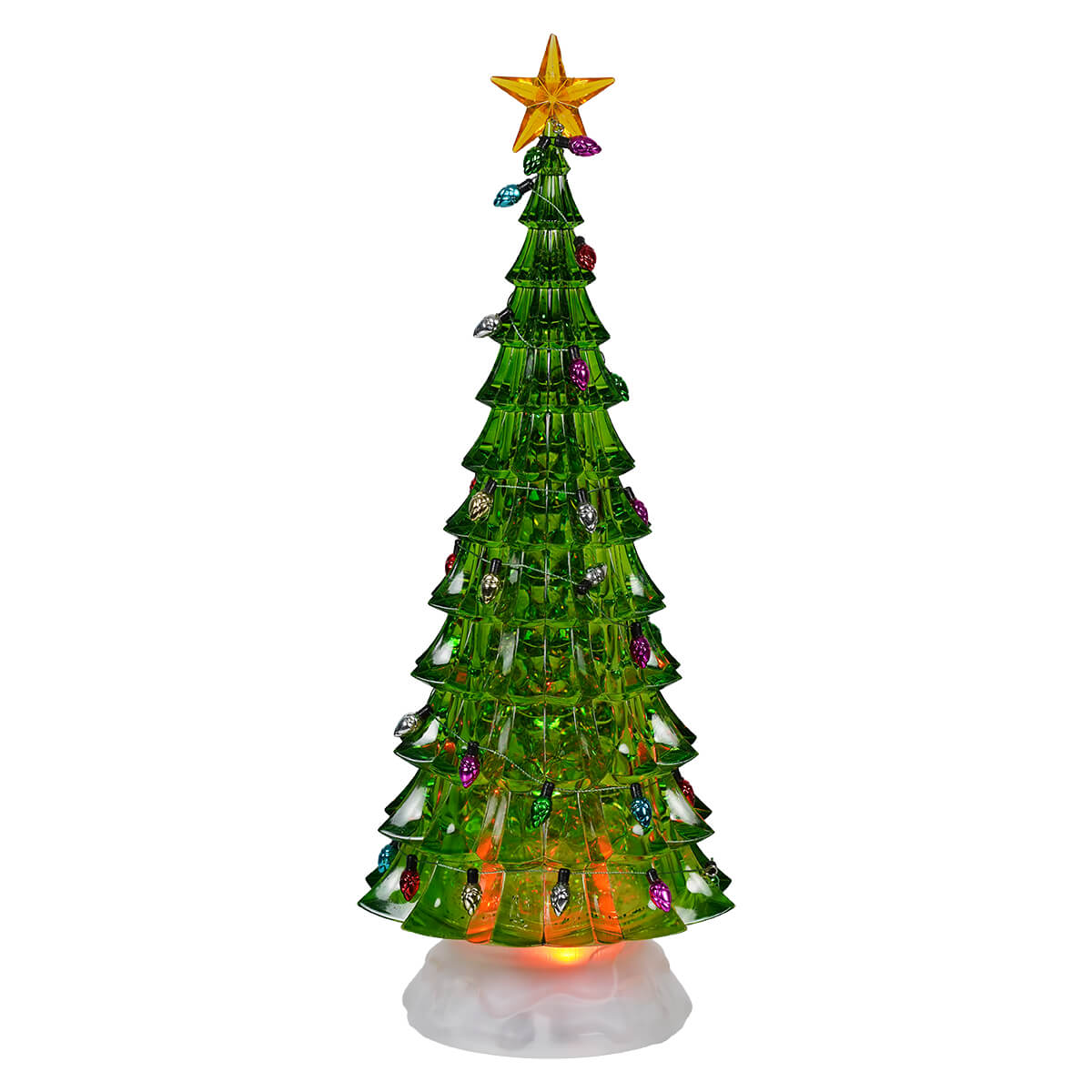 Light Up Green Water Globe Christmas Tree
