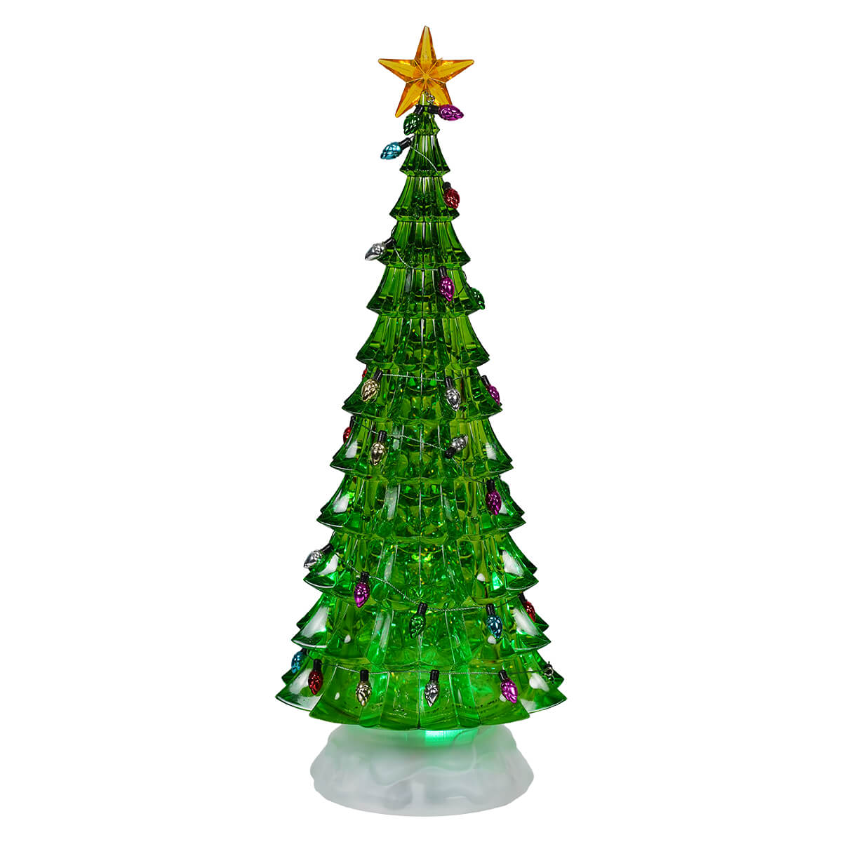 Light Up Green Water Globe Christmas Tree