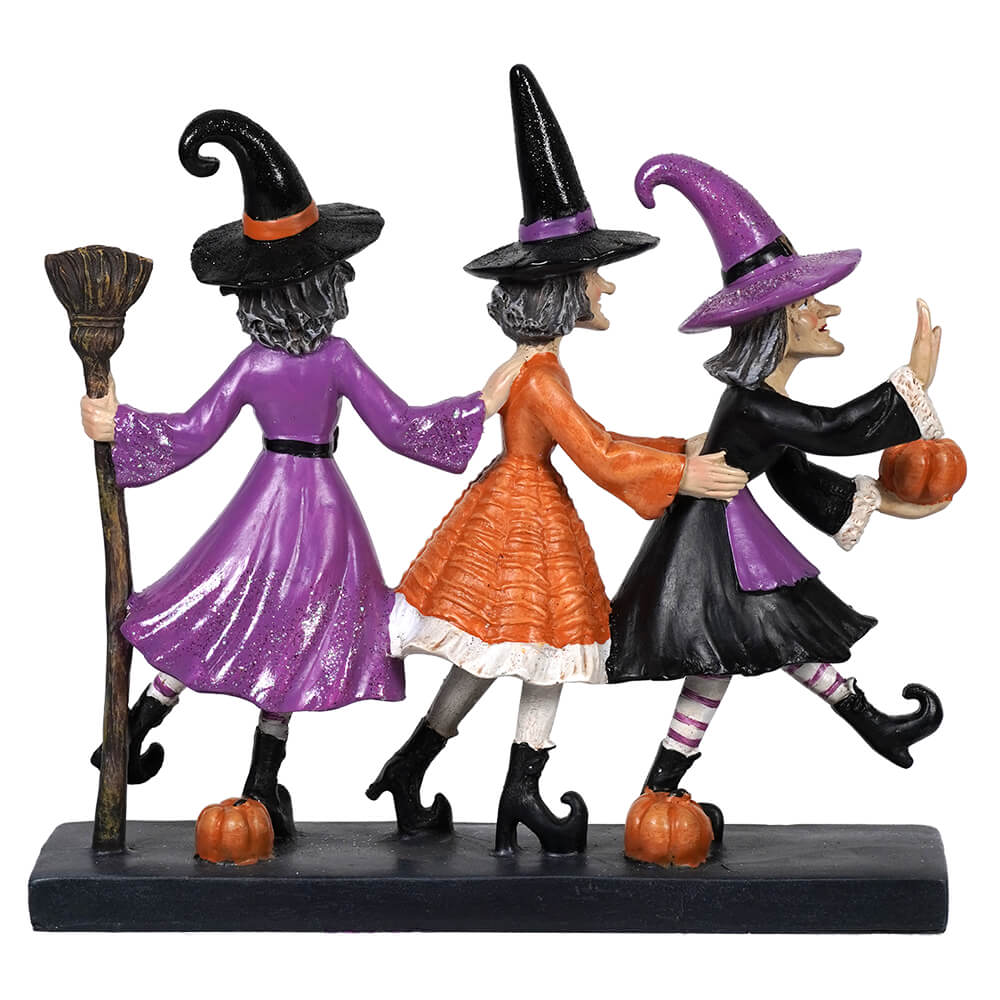 Three Stylish Walking Witches Figure