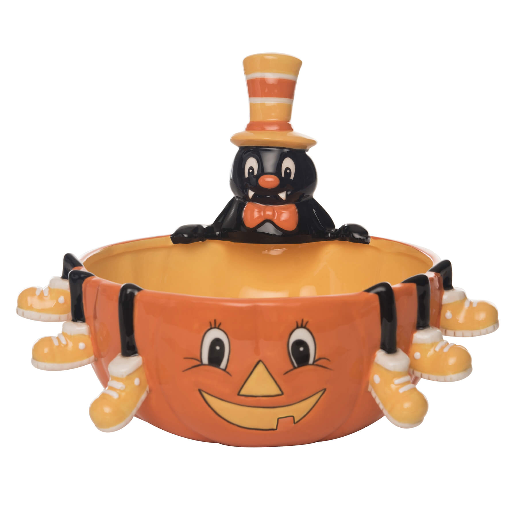 Spider & Pumpkin Candy Bowl