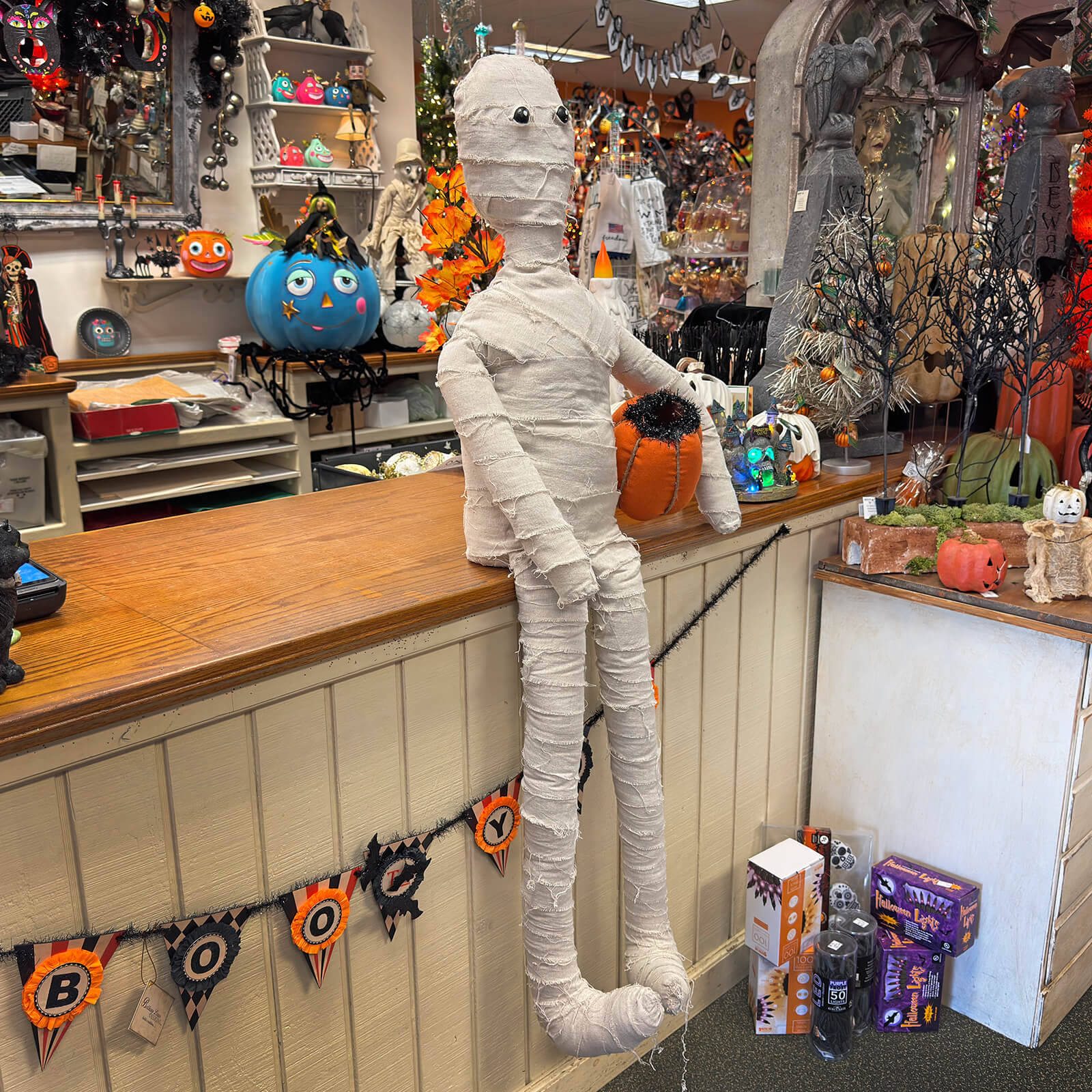 52" Large Fabric Mumford The Mummy Greeter