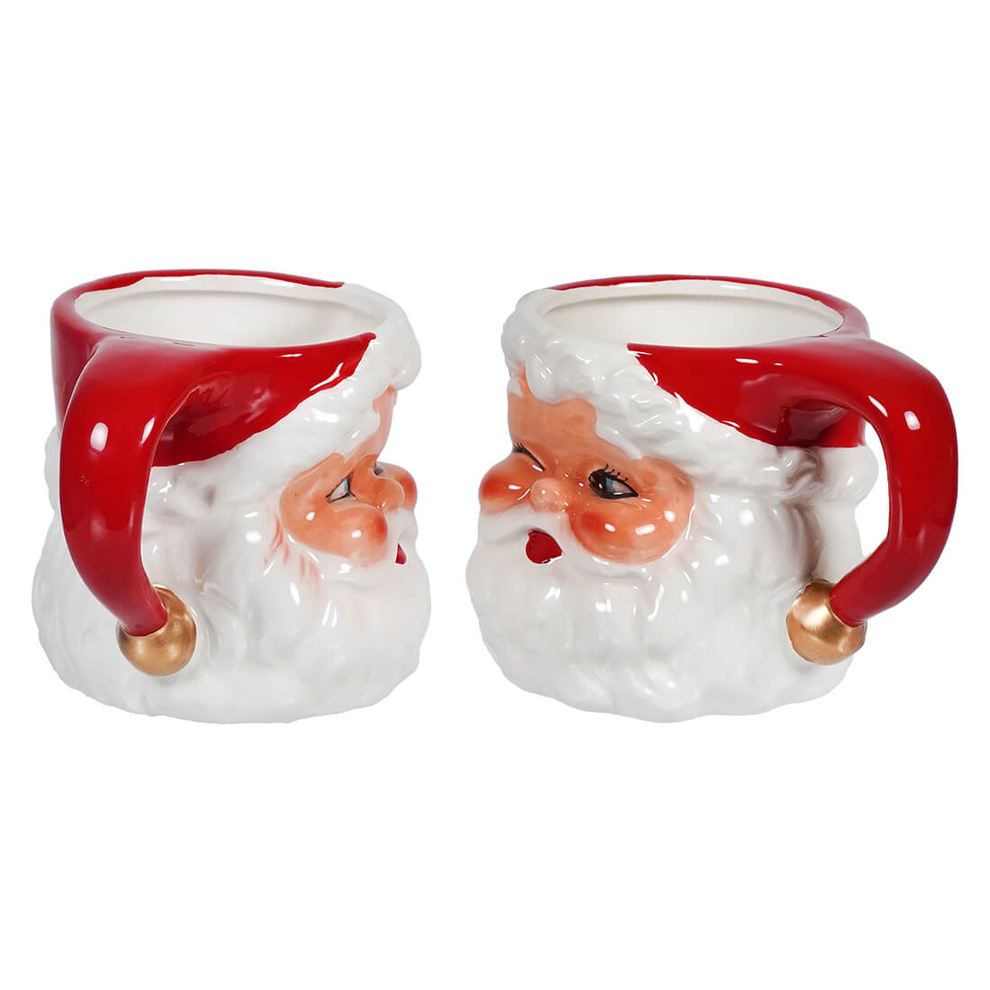 Retro Santa Mini Mugs Set/2