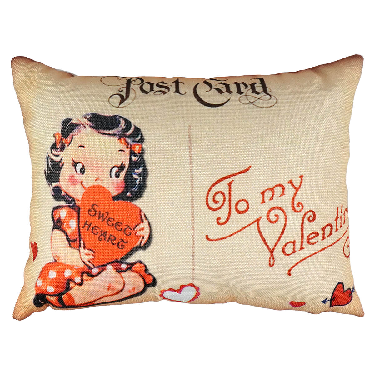 Sweetheart Post Card Pillow