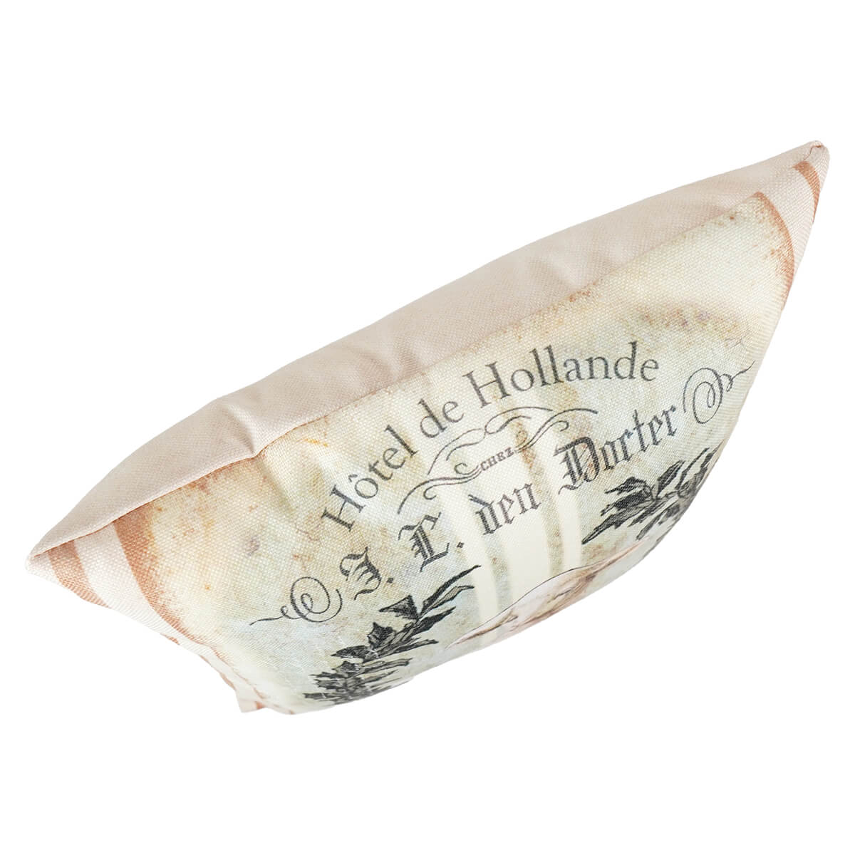 Vintage Lamb in Wreath Pillow