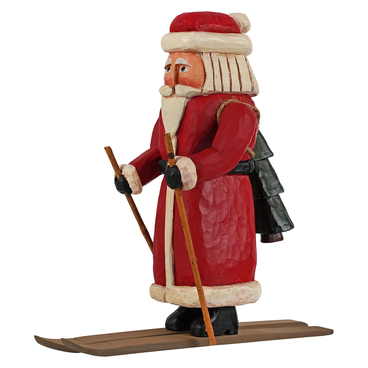 Skiing Santa