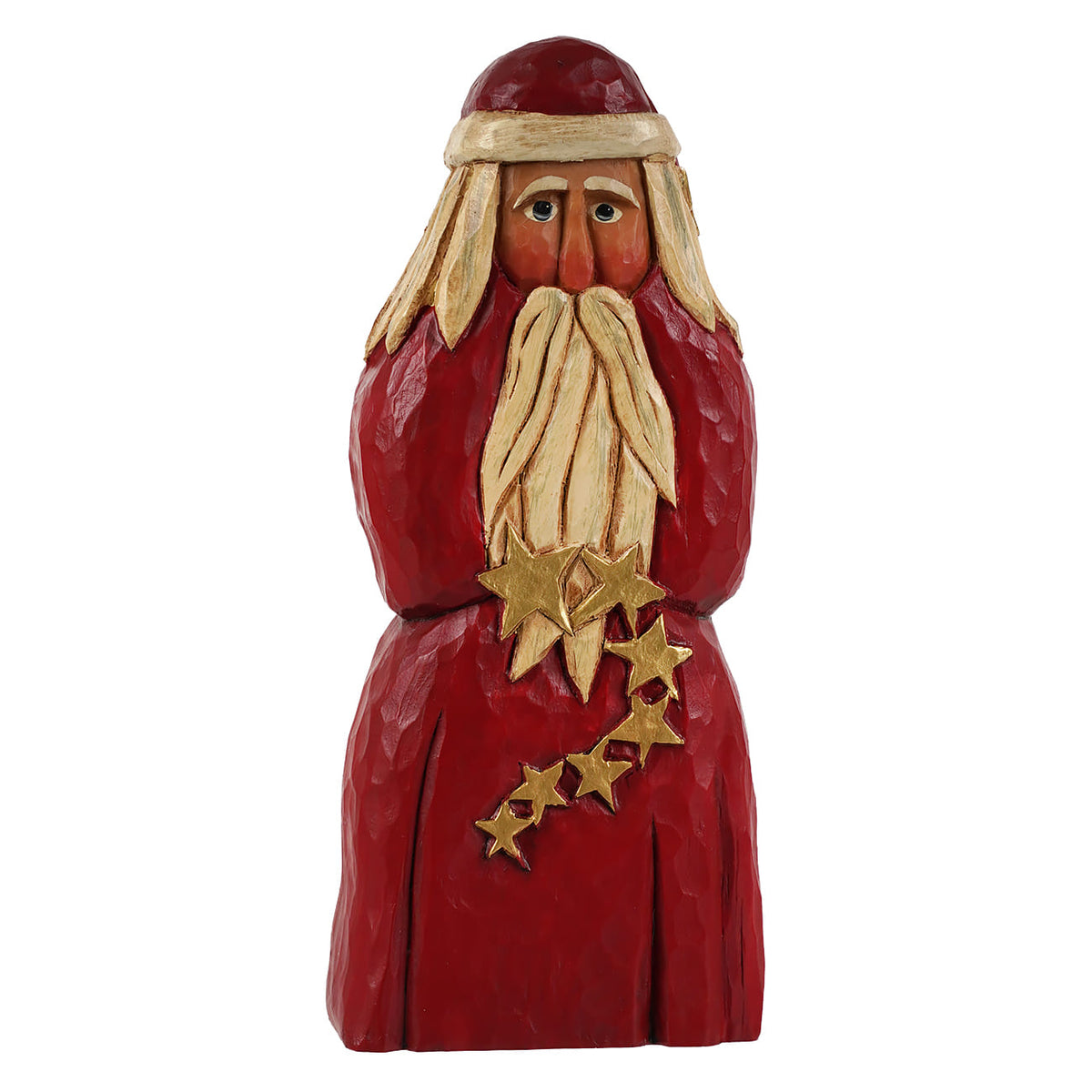 Red Star Garland Santa