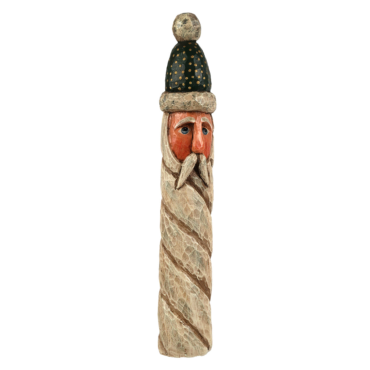 Green Twisty Beard Pencil Santa