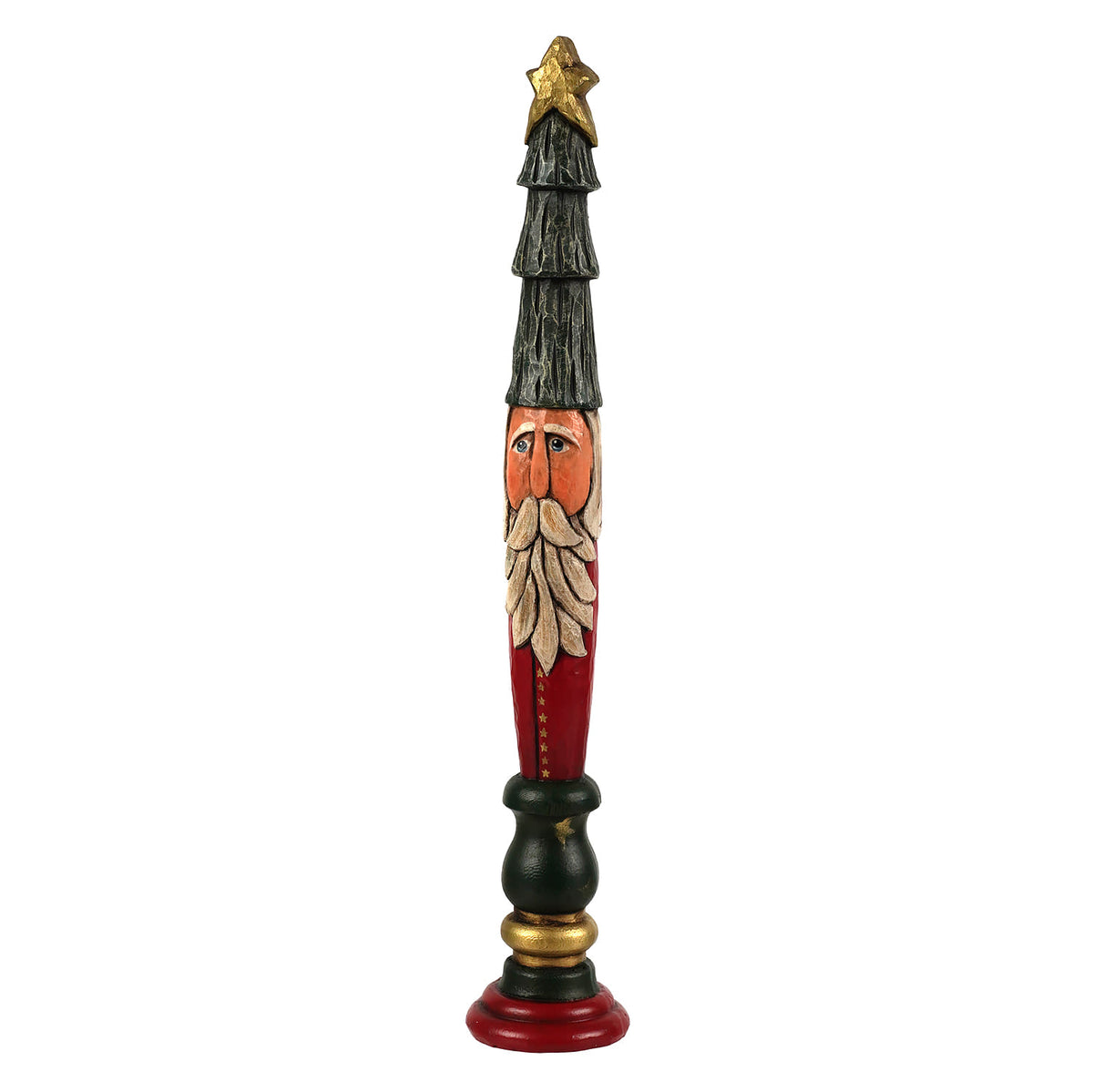 Red Tree Hat Pencil Santa