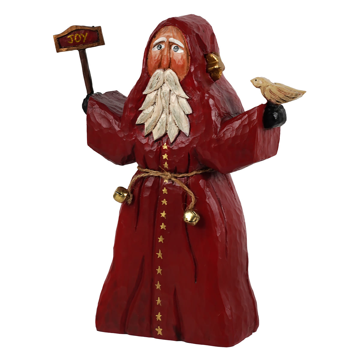 Red Santa With Dove And Joy Sign