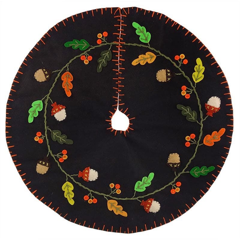 Acorn And Leaves Tree Skirt