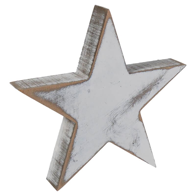 Americana Star Shaped Block Decor Set/3