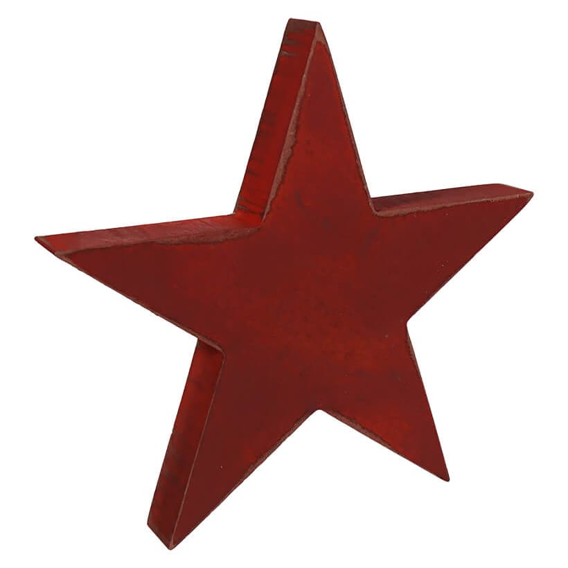 Americana Star Shaped Block Decor Set/3