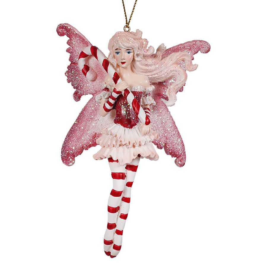 Amy Brown Candy Cane Fairy Ornament