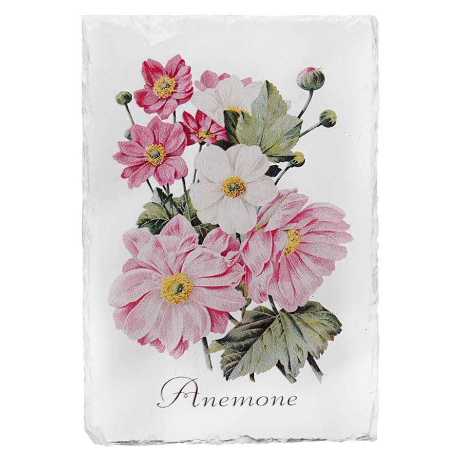 Anemone Floral Slate Wall Art