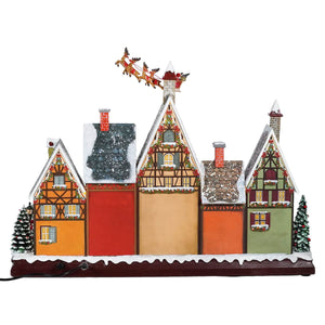 Animated Musical Lighted Village Scene