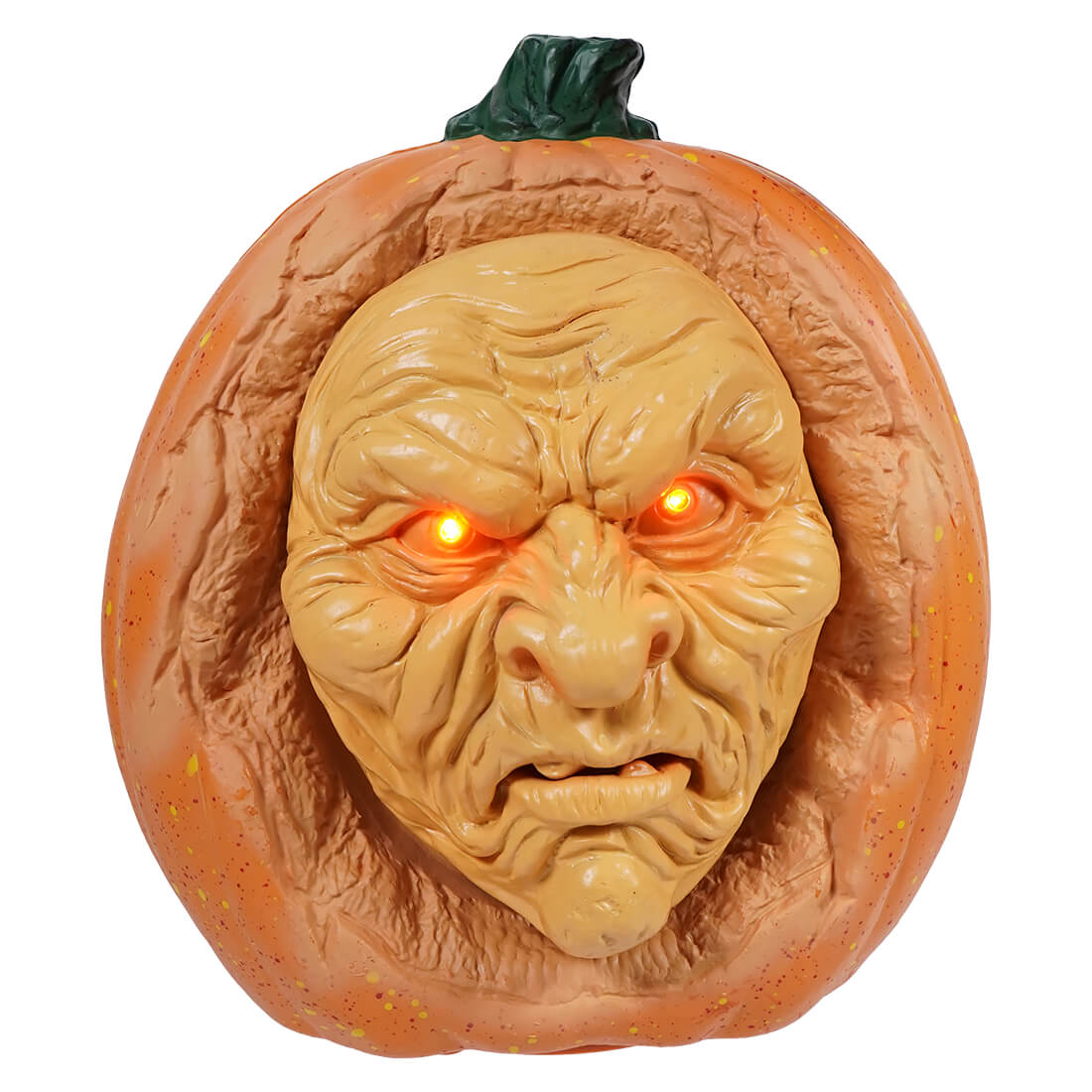 Animated Talking Halloween Ghoul Pumpkin With Lighted Eyes & Sound Sensor - Halloween