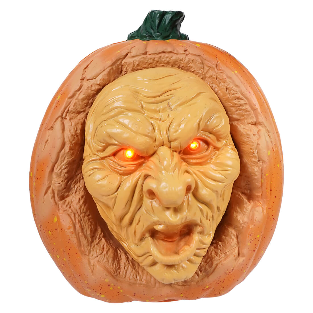 Animated Talking Halloween Ghoul Pumpkin With Lighted Eyes & Sound Sensor - Halloween