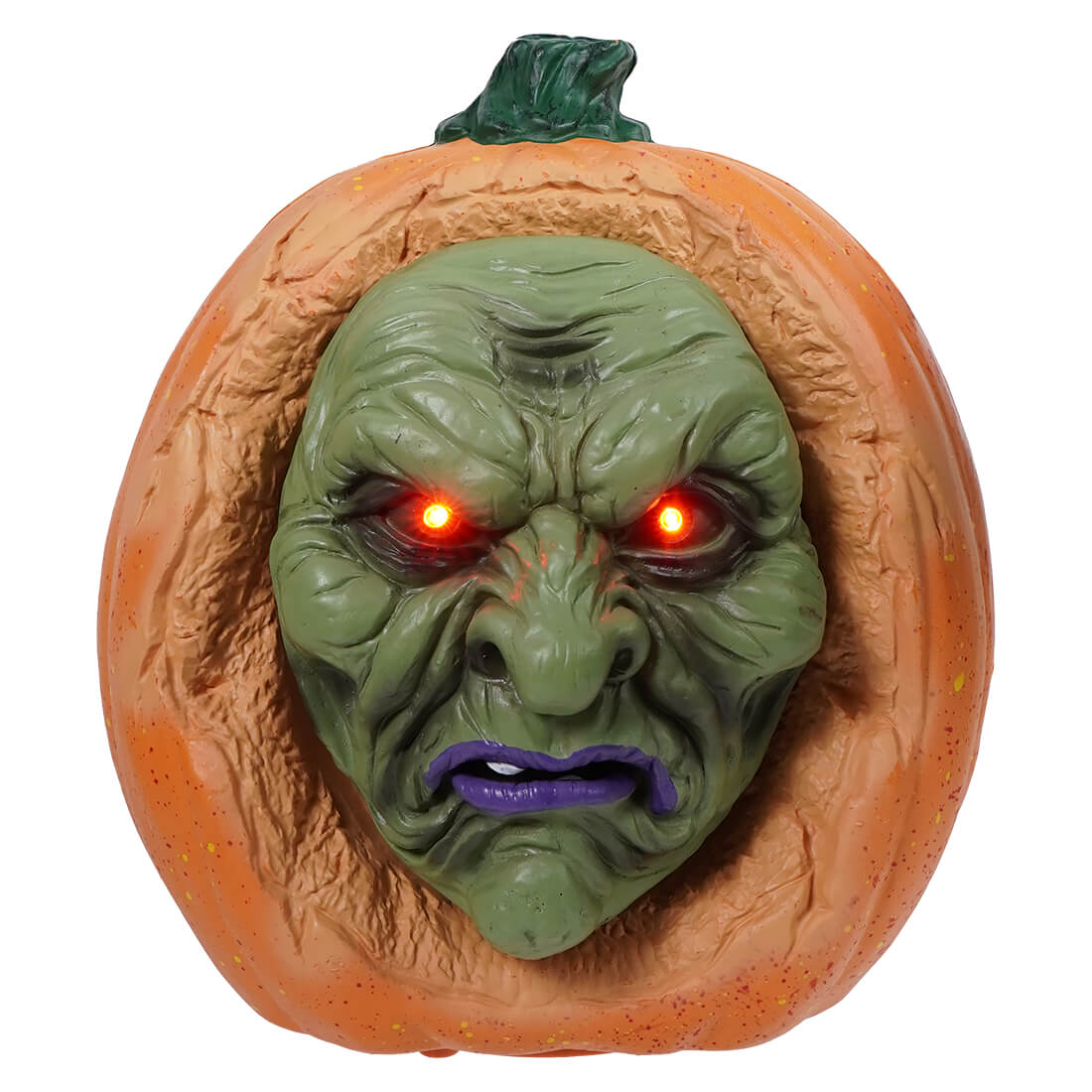 Animated Talking Halloween Witch Pumpkin With Lighted Eyes & Sound Sensor - Halloween