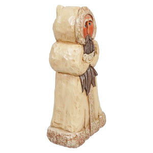 Antique White Santa With Dove - Christmas