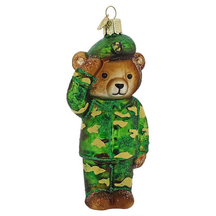 Army Bear Ornament