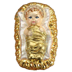 Baby Jesus In Manger Ornament