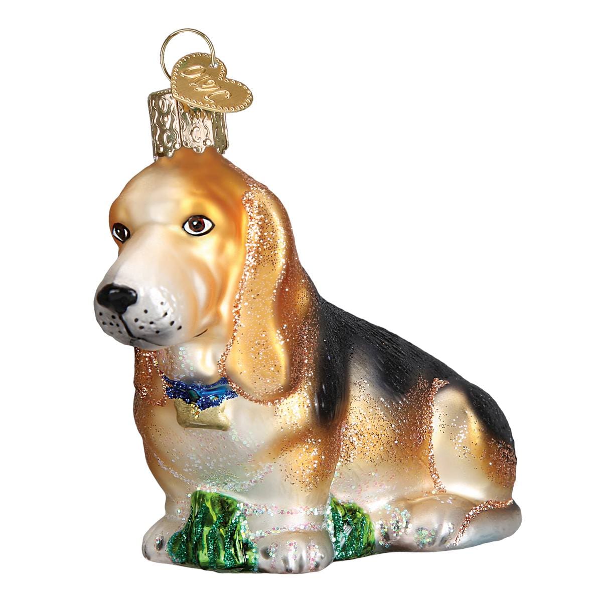 Basset Hound Ornament by Old World Christmas Traditions