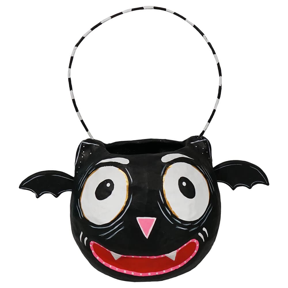 Bat Face Halloween Mini Bucket