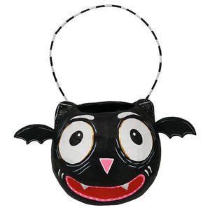 Bat Face Halloween Mini Bucket