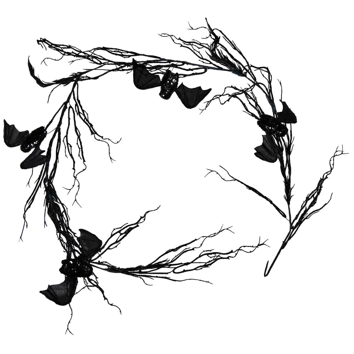 Batty Black Vine Garland