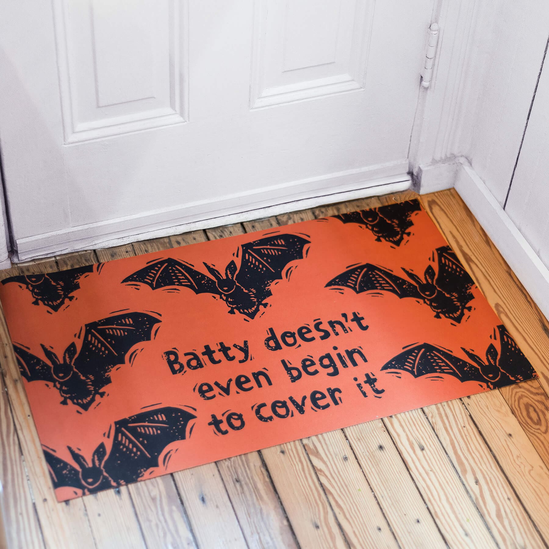 Batty Doesn’t Even Begin To Cover It Rug - Halloween