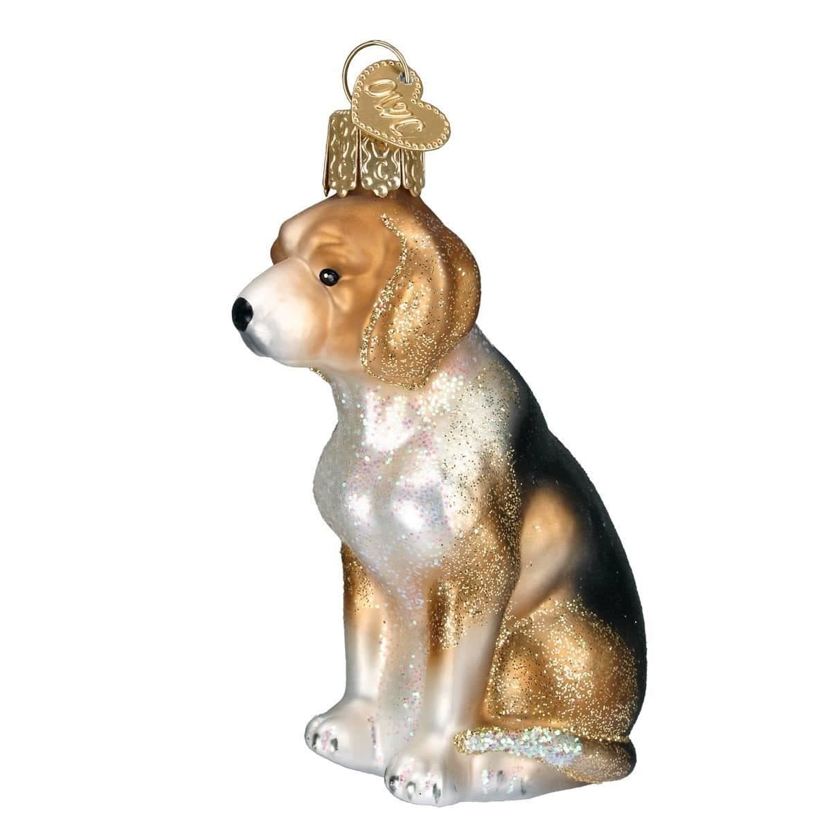 Old World Christmas Beagle Glass Ornament