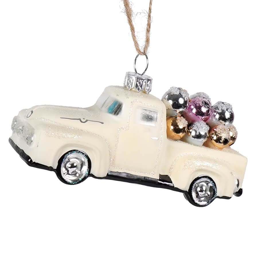 Beige Countryside Truck Ornament - Ornaments