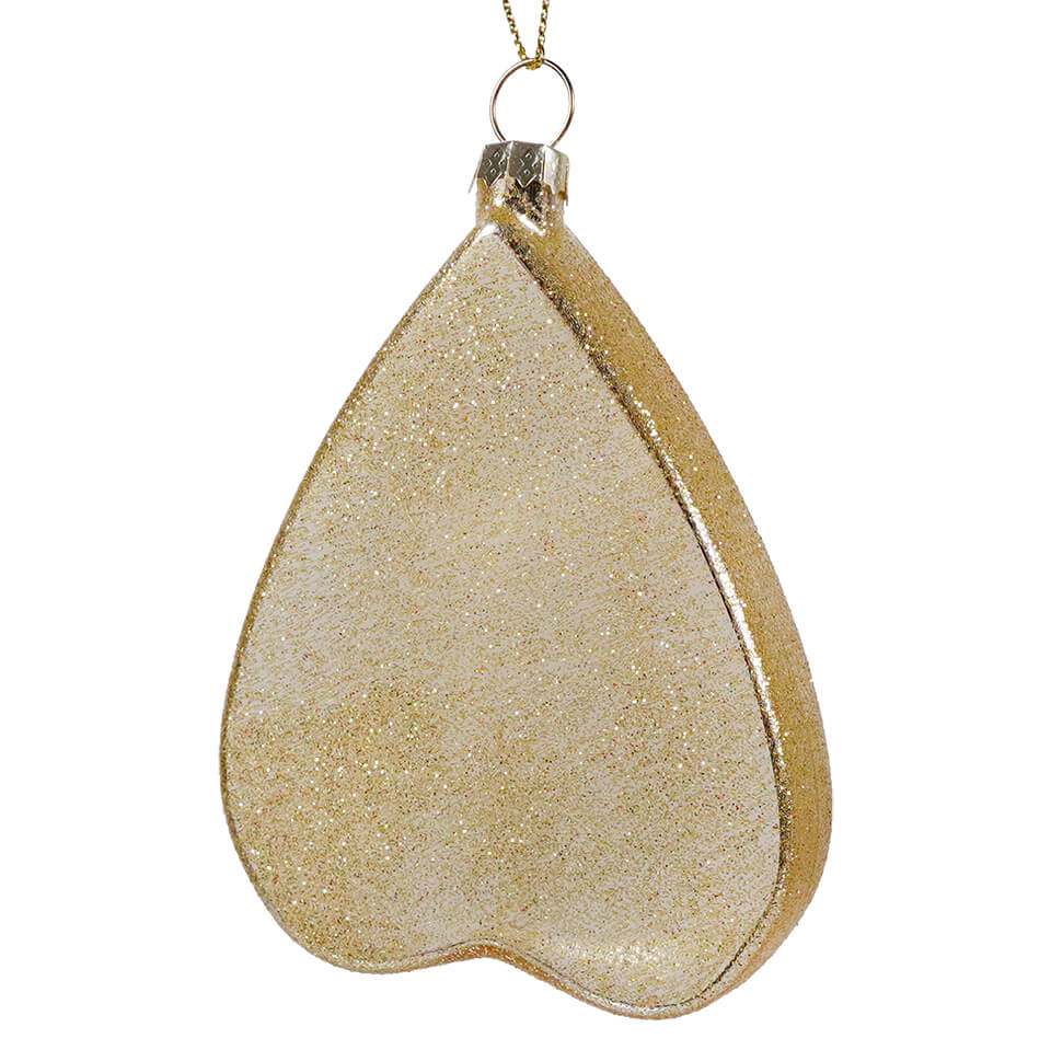 Beige Planchette Glass Ornament - Ornaments