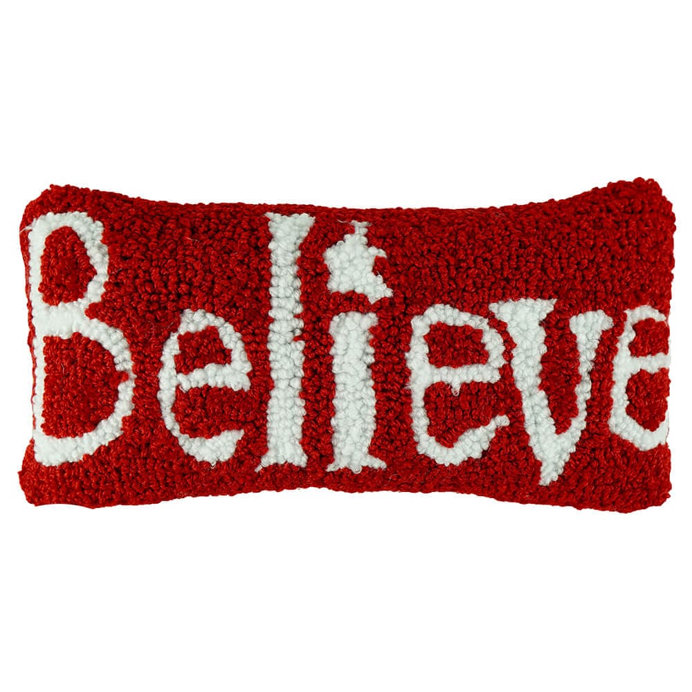 Believe Hooked Pillow