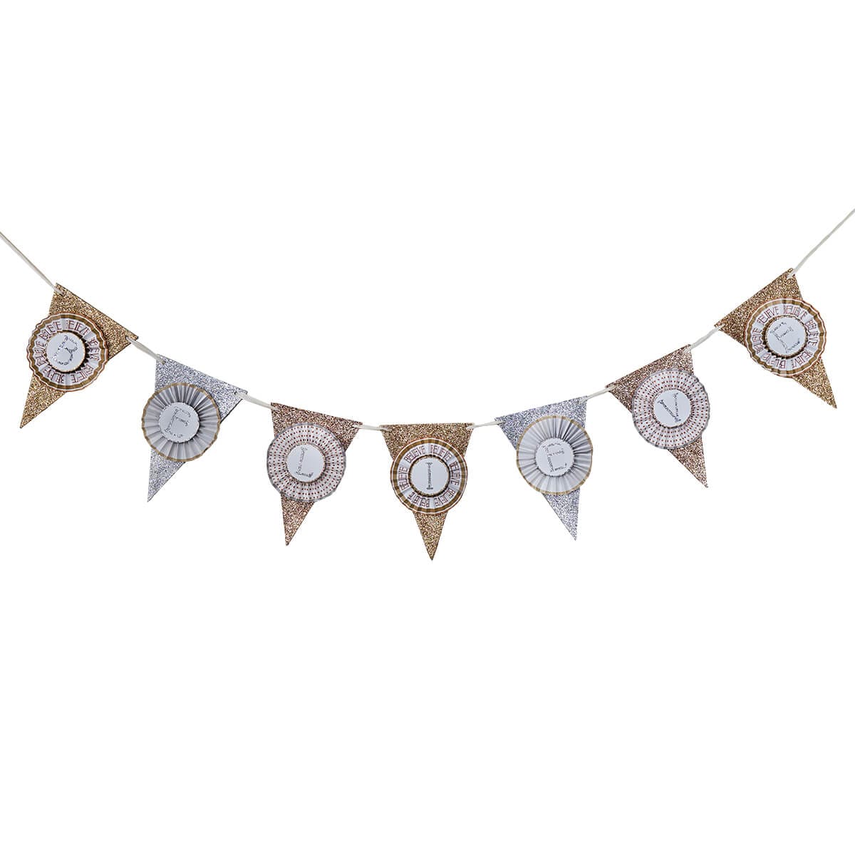 Believe Metallic Glittered Garland