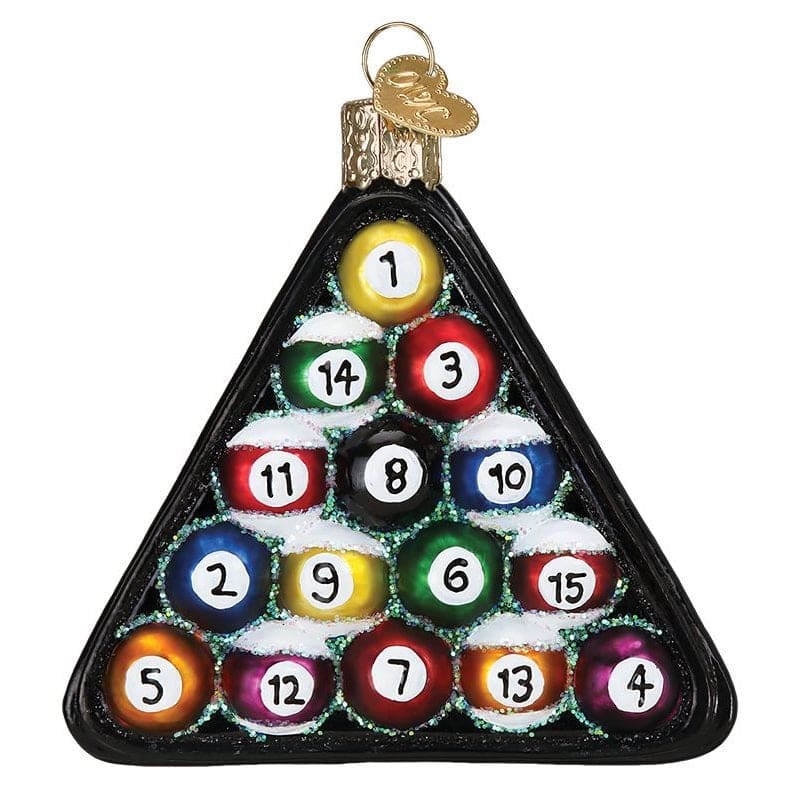 Billiard Balls & Rack Ornament