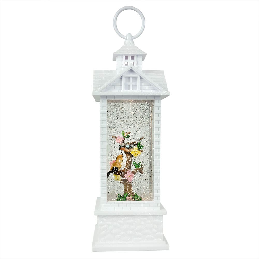 Birds In Lighted Water Gazebo Lantern