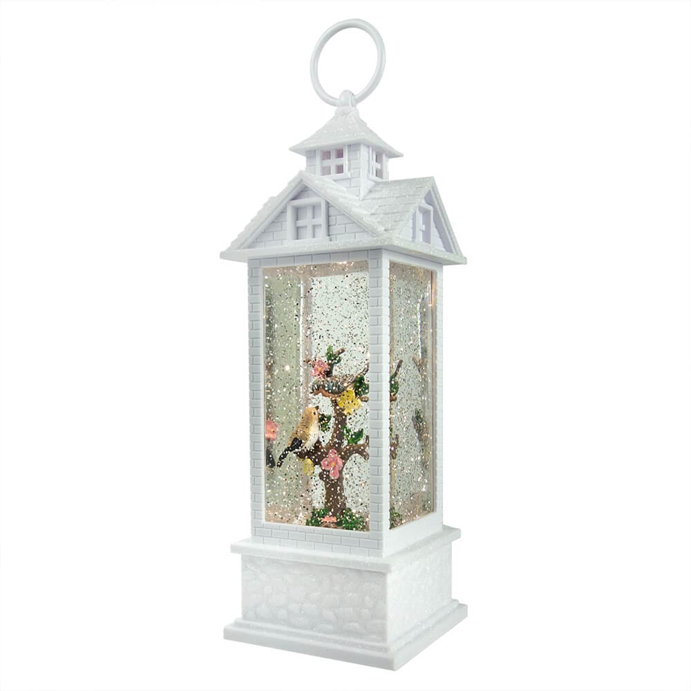 Birds In Lighted Water Gazebo Lantern