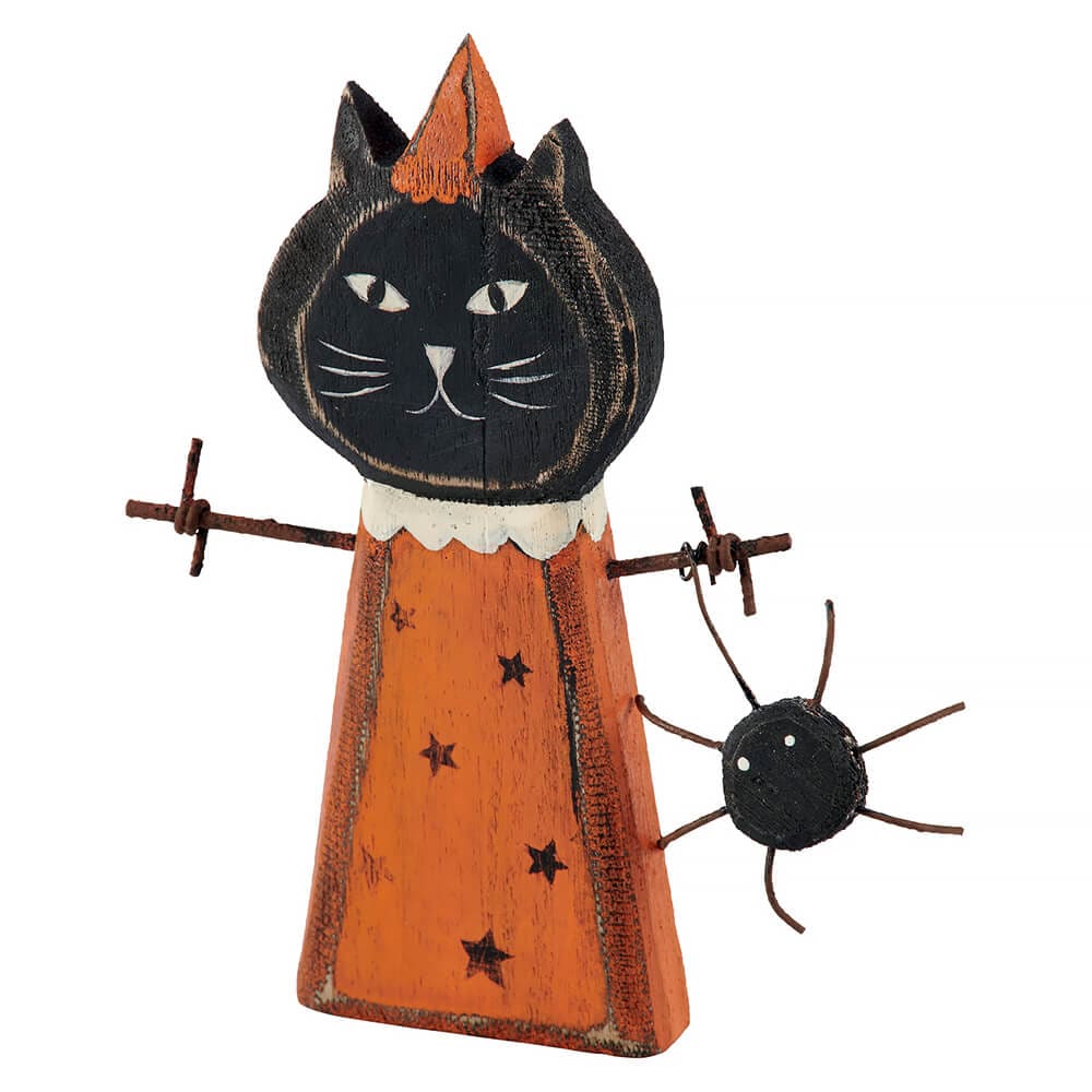 Black Cat Chunky Sitter - Halloween