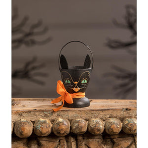 Black Cat Egg Cup - Halloween